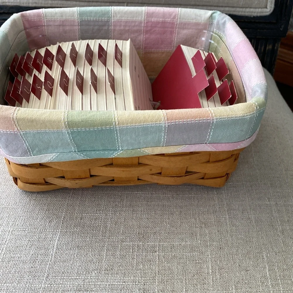 Longaberger Address Basket 1999